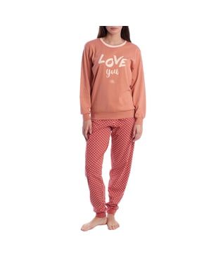 Pijama Mujer Algodón de Manga Larga KLP1