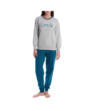 Pijama Mujer Invierno de Algodón Afelpado KLP2