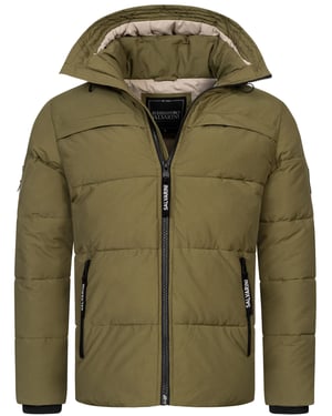 Chaqueta acolchada de invierno para hombre Alessandro Salvarini AS-334 con capucha forrada