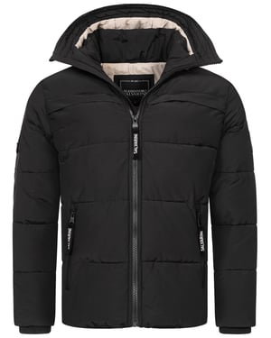 Chaqueta acolchada de invierno para hombre Alessandro Salvarini AS-334 con capucha forrada