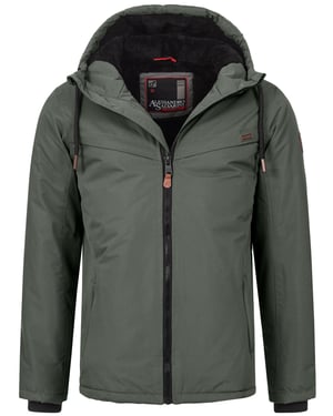 Chaqueta de invierno para hombre Alessandro Salvarini AS-331 con forro de borreguito y capucha