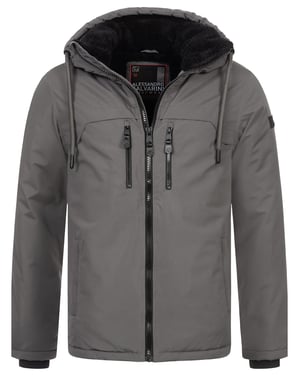 Chaqueta de invierno para hombre Alessandro Salvarini AS-332 con forro de borreguito y capucha