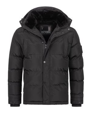 Chaqueta de invierno para hombre Alessandro Salvarini AS-326 con forro de borreguito y capucha extraíble