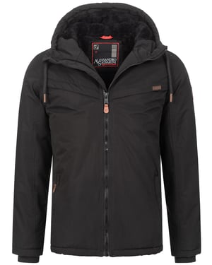 Chaqueta de invierno para hombre Alessandro Salvarini AS-331 con forro de borreguito y capucha
