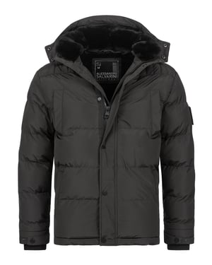 Chaqueta de invierno para hombre Alessandro Salvarini AS-326 con forro de borreguito y capucha extraíble