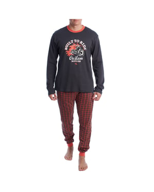 Pijama Hombre Algodón de Manga Larga KLP4