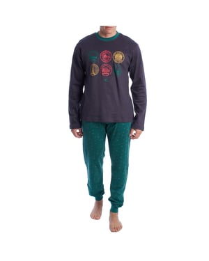 Pijama Hombre Algodón de Manga Larga KLP4