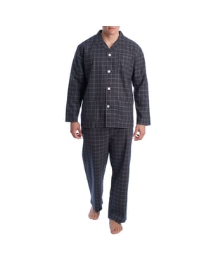 Pijama Hombre Algodón con Camisa Manga Larga KLP7