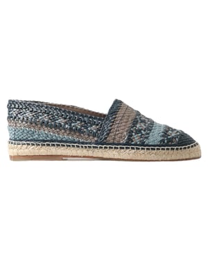 Alpargatas de Cuero Trenzado Slip-On