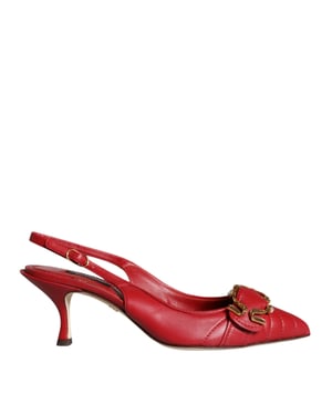 Zapatos de tacón bajo con tira trasera acolchada