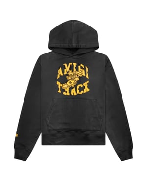 Sudadera Con Capucha Amiri Track En Negro Descolorido