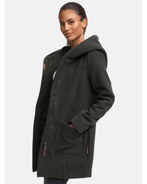Abrigo de invierno Marikoo para mujer con capucha y corte entallado