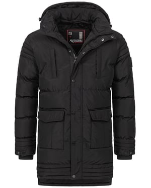 Chaqueta de invierno para hombre Alessandro Salvarini AS285 con forro de borreguito y capucha extraíble
