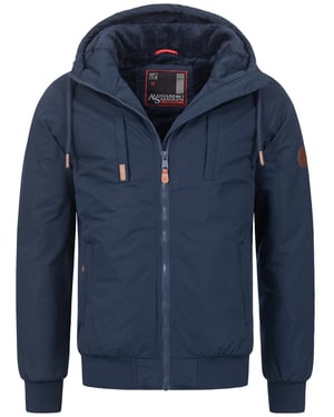 Chaqueta de invierno para hombre Alessandro Salvarini AS-320 con forro de peluche y capucha