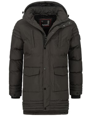 Chaqueta de invierno para hombre Alessandro Salvarini AS285 con forro de borreguito y capucha extraíble