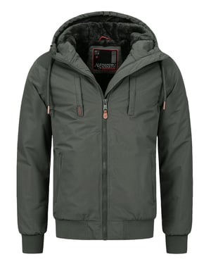 Chaqueta de invierno para hombre Alessandro Salvarini AS-320 con forro de peluche y capucha