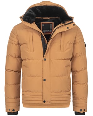 Chaqueta de invierno para hombre Alessandro Salvarini AS-281 con forro de borreguito y capucha extraíble