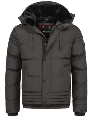 Chaqueta de invierno para hombre Alessandro Salvarini AS-281 con forro de borreguito y capucha extraíble