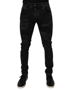 Jeans ajustados desgastados