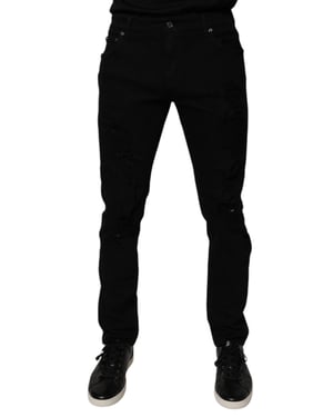 Jeans Ajustados Desgastados