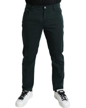 Pantalones de algodón ajustados