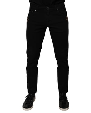 Jeans Slimfit con Detalle de Parche en la Corona