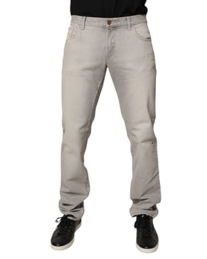 Jeans de mezclilla desgastados