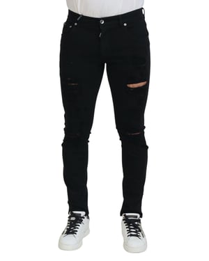 Jeans Ajustados Desgastados