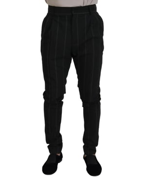 Pantalones de traje con rayas finas