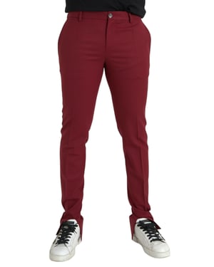 Pantalones de vestir burdeos