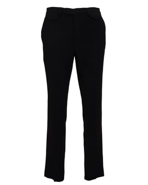 Pantalones de vestir ajuste entallado de rayas