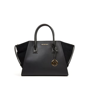 Bolso Satchel Grande Avril Negro de Michael Kors