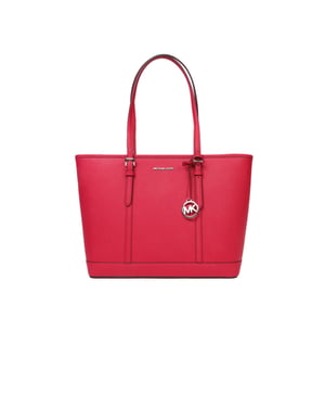 Bolso de Hombro Grande Jet Set Travel de Michael Kors en Rojo