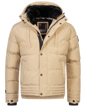 Chaqueta de invierno para hombre Alessandro Salvarini AS-281 con forro de borreguito y capucha extraíble