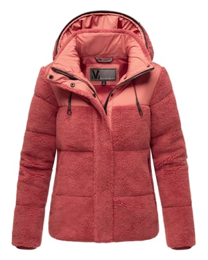 Chaqueta teddy tipo puffer Marikoo para mujer con capucha – Kaguraa