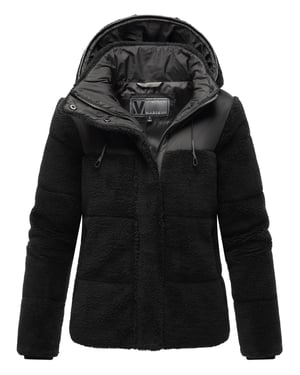Chaqueta teddy tipo puffer Marikoo para mujer con capucha – Kaguraa