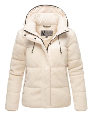Chaqueta teddy tipo puffer Marikoo para mujer con capucha – Kaguraa