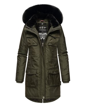 Navahoo Chaqueta de invierno Premium Tiniis para mujer – Moderna, Cálida & Con Bolsa de Tela
