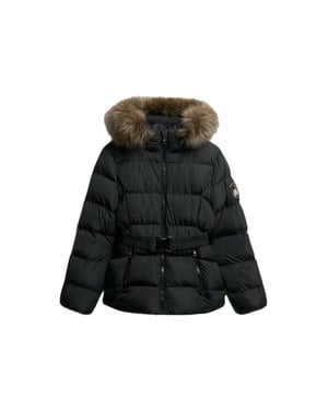 Chaqueta acolchada Fuji de Superdry para mujer con cinturón