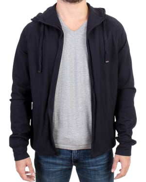 Chaqueta con capucha y cremallera de punto
