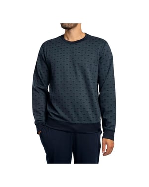 Sudadera de jacquard de estar por casa para hombre de Emporio Armani