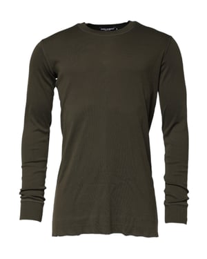 Camisa de manga larga con cuello redondo