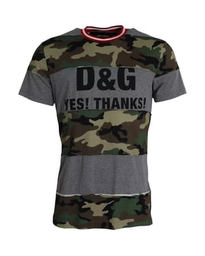Camiseta con estampado de camuflaje Sí Gracias
