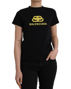 Camiseta de logo Balenciaga de manga corta 641674 Tjv53