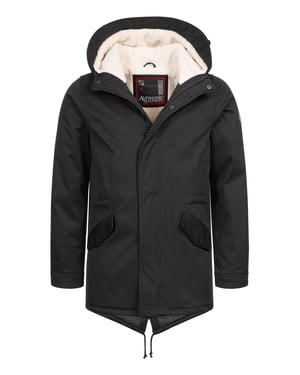 Parka de invierno para hombre Alessandro Salvarini con forro de peluche y capucha