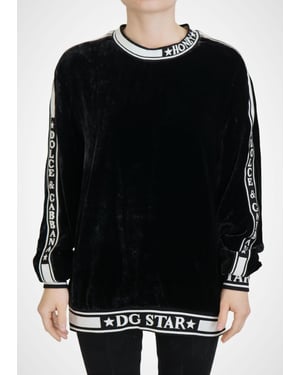 Sudadera de Terciopelo Modelo Dg Star
