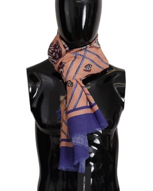 Bufanda Dolce Gabbana Ms6164 Durazno Púrpura