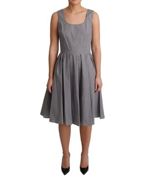 Vestido Sin Mangas Aline Geométrico Dolce Gabbana