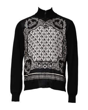 Cardigan con cierre y patrón