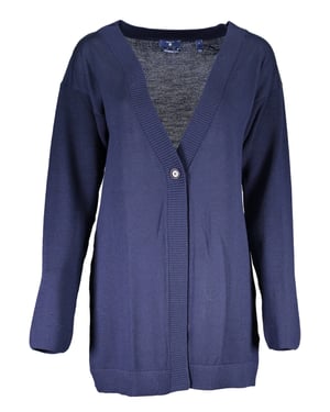 Cárdigan de Lana Merino con Cuello en V y Corte Relajado